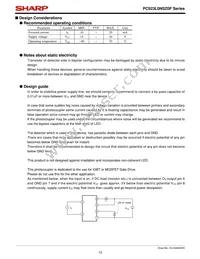 PC923L0NSZ0F Datasheet Page 12