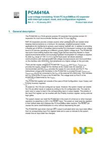 PCA6416AEVJ Datasheet Cover