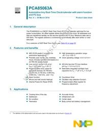 PCA85063ATT/AJ Datasheet Cover