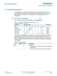 PCA85276ATT/AJ Datasheet Page 5