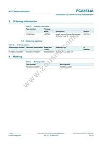 PCA8534AH/Q900/1 Datasheet Page 2