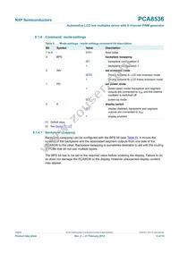PCA8536AT/Q900/1 Datasheet Page 9