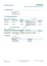 PCA8537BH/Q900/1 Datasheet Page 2