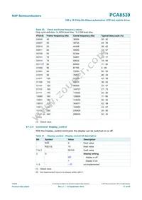 PCA8539DUG/DAZ Datasheet Page 17