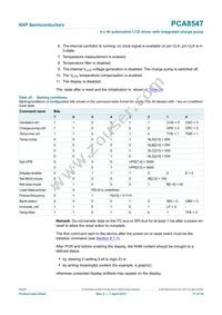 PCA8547AHT/AY Datasheet Page 17