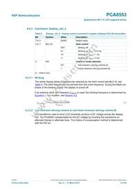 PCA8553DTT/AJ Datasheet Page 9