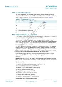 PCA8565AU/5BB/1 Datasheet Page 20