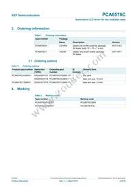 PCA8576CH/Q900 Datasheet Page 2