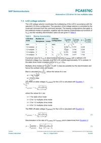 PCA8576CH/Q900 Datasheet Page 9