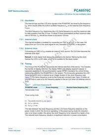 PCA8576CH/Q900 Datasheet Page 17