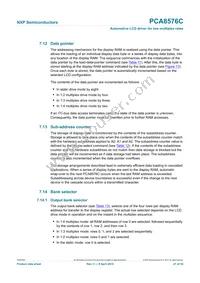 PCA8576CH/Q900 Datasheet Page 21