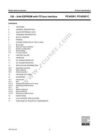 PCA8581T/6 Datasheet Page 2