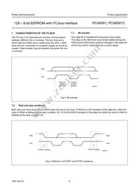 PCA8581T/6 Datasheet Page 5