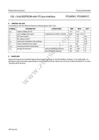 PCA8581T/6 Datasheet Page 9