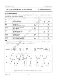 PCA8581T/6 Datasheet Page 11