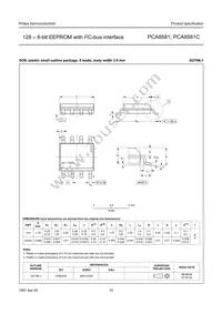 PCA8581T/6 Datasheet Page 15