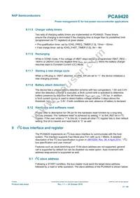 PCA9420UKZ Datasheet Page 21