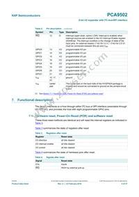 PCA9502BS Datasheet Page 4