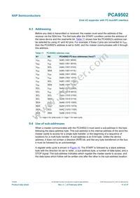 PCA9502BS Datasheet Page 11