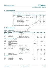 PCA9521DP Datasheet Page 5