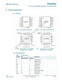 PCA9534D Datasheet Page 4