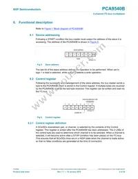 PCA9540BD Datasheet Page 5