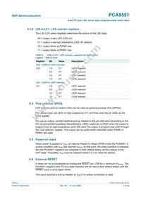 PCA9551PW Datasheet Page 7
