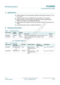 PCA9600DP/S911 Datasheet Page 2