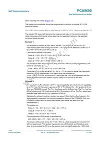 PCA9600DP/S911 Datasheet Page 17