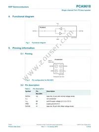 PCA9618UKZ Datasheet Page 3