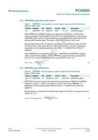 PCA9622BS Datasheet Page 13