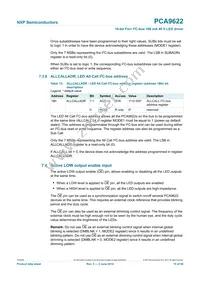 PCA9622BS Datasheet Page 15