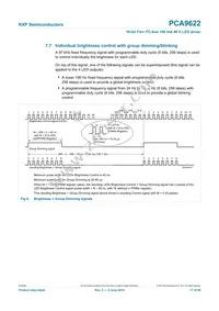 PCA9622BS Datasheet Page 17