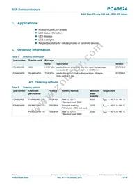 PCA9624PW Datasheet Page 3