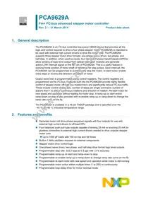 PCA9629APWJ Datasheet Cover