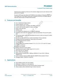 PCA9641PWJ Datasheet Page 2