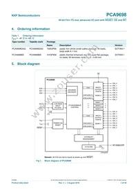 PCA9698DGG/S911 Datasheet Page 3