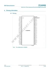 PCA9698DGG/S911 Datasheet Page 5
