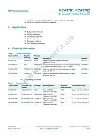 PCA9702PW Datasheet Page 2