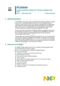 PCA9849PWJ Datasheet Cover