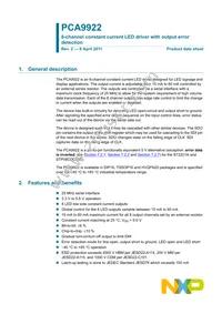 PCA9922PW Datasheet Cover