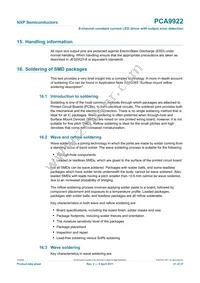 PCA9922PW Datasheet Page 21