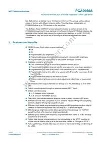 PCA9955ATWJ Datasheet Page 2