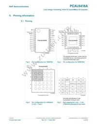 PCAL6416AEX1Z Datasheet Page 5