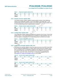 PCAL9554CBS Datasheet Page 7