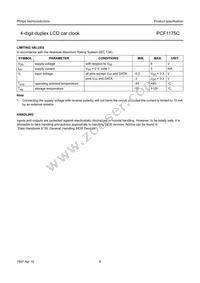 PCF1175CT/F2 Datasheet Page 9