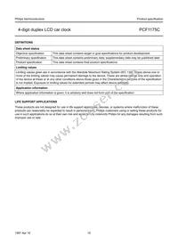 PCF1175CT/F2 Datasheet Page 16