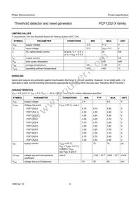 PCF1252-6T/F4 Datasheet Page 4