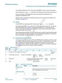 PCF2003DUS/DAAZ Datasheet Page 8
