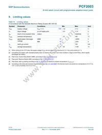 PCF2003DUS/DAAZ Datasheet Page 16